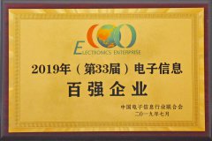 2019年，中国电子信息百强企业发布安徽天康集团